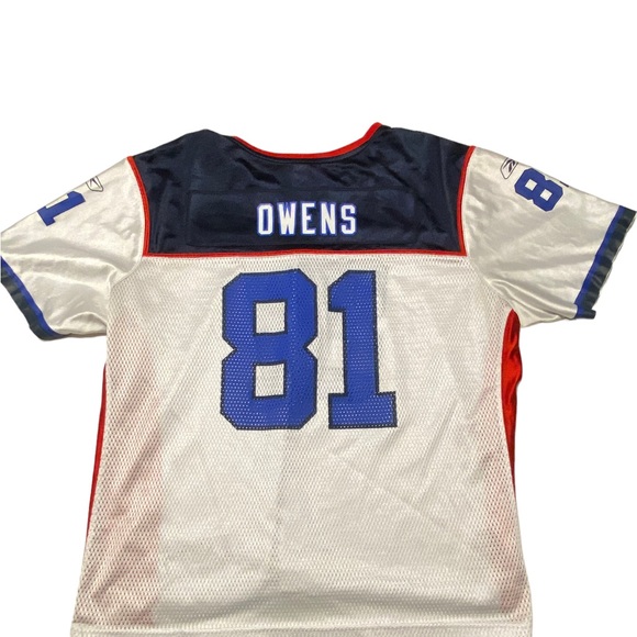AFL Bills Terrell Owens #81 Jersey Women’s 2XL 52 Reebok NFL classic 50th Anniv - Picture 2 of 4